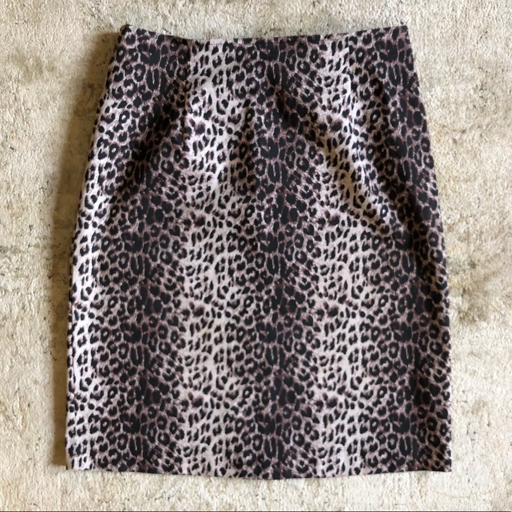 Leopard Straight Skirt